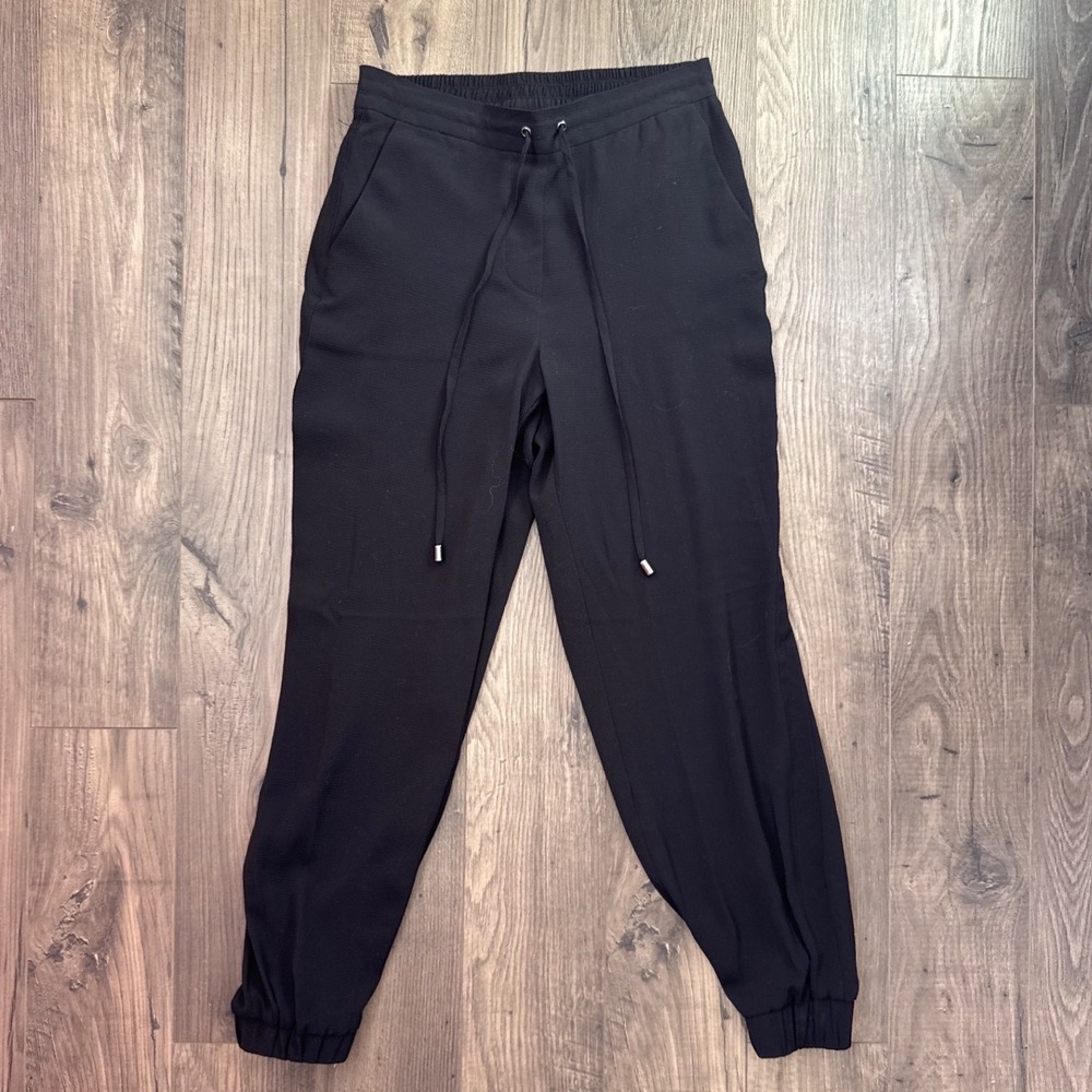 Bar III Black‎ Textured Jogger Pants Elastic Drawstring Waist Mens Size S